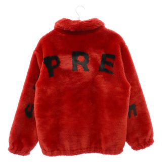 シュプリーム(Supreme)のSUPREME シュプリーム 17SS Faux Fur Bomber Jacket フェイク ファー ボンバー ジャケット レッド(フライトジャケット)