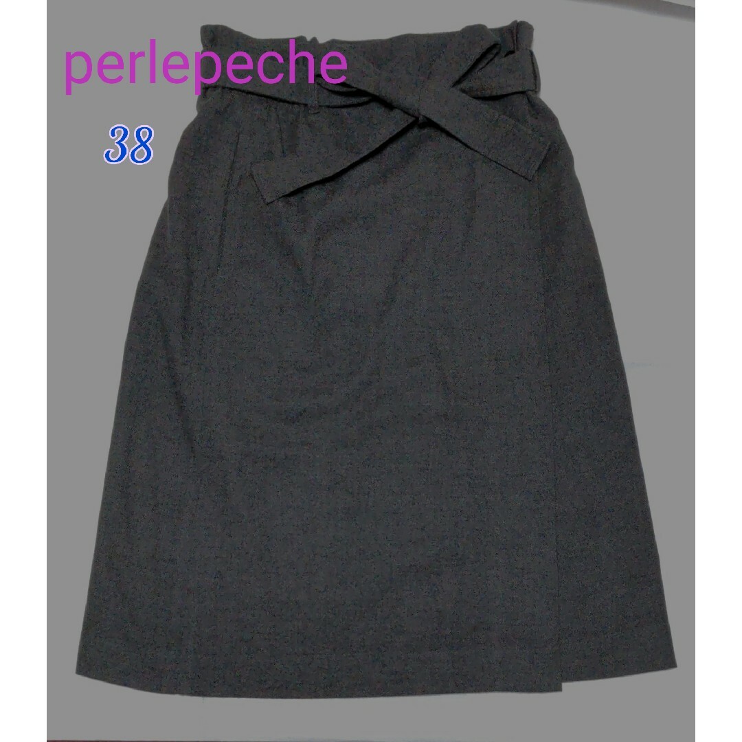 Perle Peche(ペルルペッシュ)のperlepeche ニットセーター＆リバーシブルスカート サイズ38 used レディースのレディース その他(セット/コーデ)の商品写真