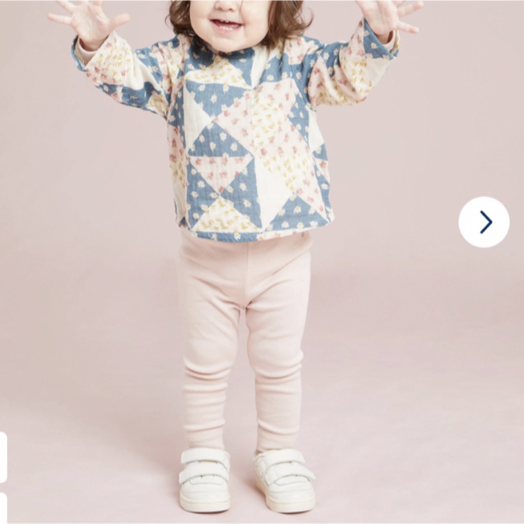 PETIT BATEAU(プチバトー)のpetit bateau パッチワーク柄ダブルガーゼブラウス キッズ/ベビー/マタニティのキッズ服女の子用(90cm~)(ブラウス)の商品写真