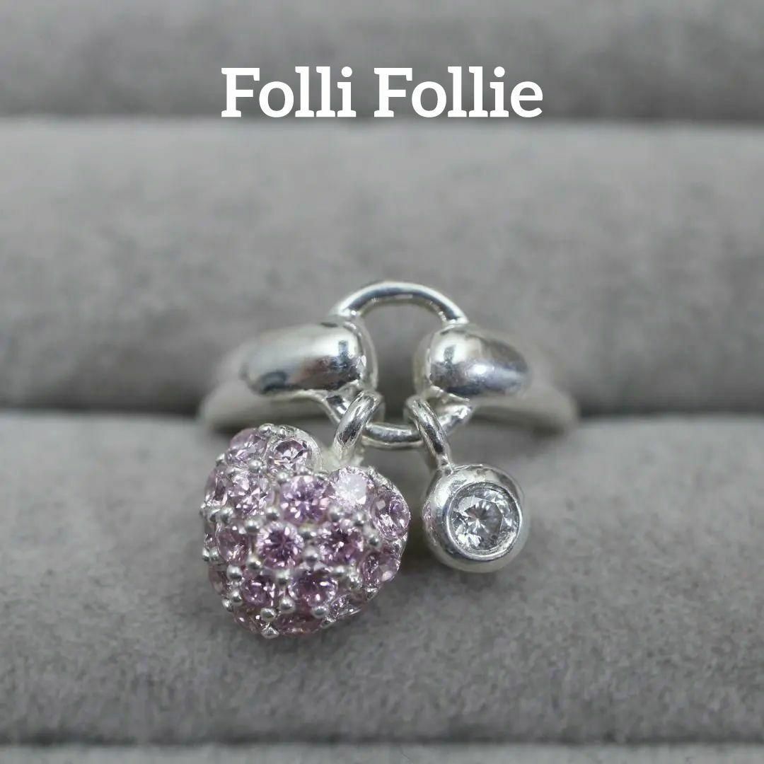 Folli Follie(フォリフォリ)の【匿名配送】 フォリフォリ リング 指輪 SV925 4.9g 3号 ハート レディースのアクセサリー(リング(指輪))の商品写真