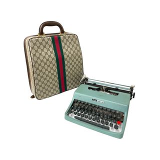 グッチ(Gucci)のGUCCI グッチ インテリア タイプライターケース オリベッティコラボ GGスプリームキャンバス シェリーライン 良品 中古 60957(その他)