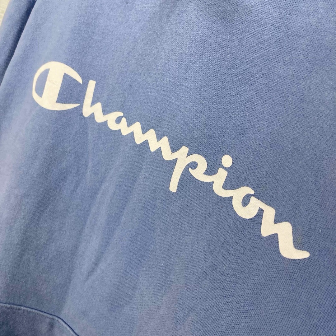 Champion(チャンピオン)のチャンピオン 古着 くすみカラー センターロゴ プリント プルオーバー パーカー メンズのトップス(パーカー)の商品写真