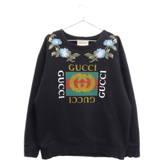 Gucci - GUCCI グッチ 17AW オールドロゴ LOVEDスタッズ フラワー刺繍 
