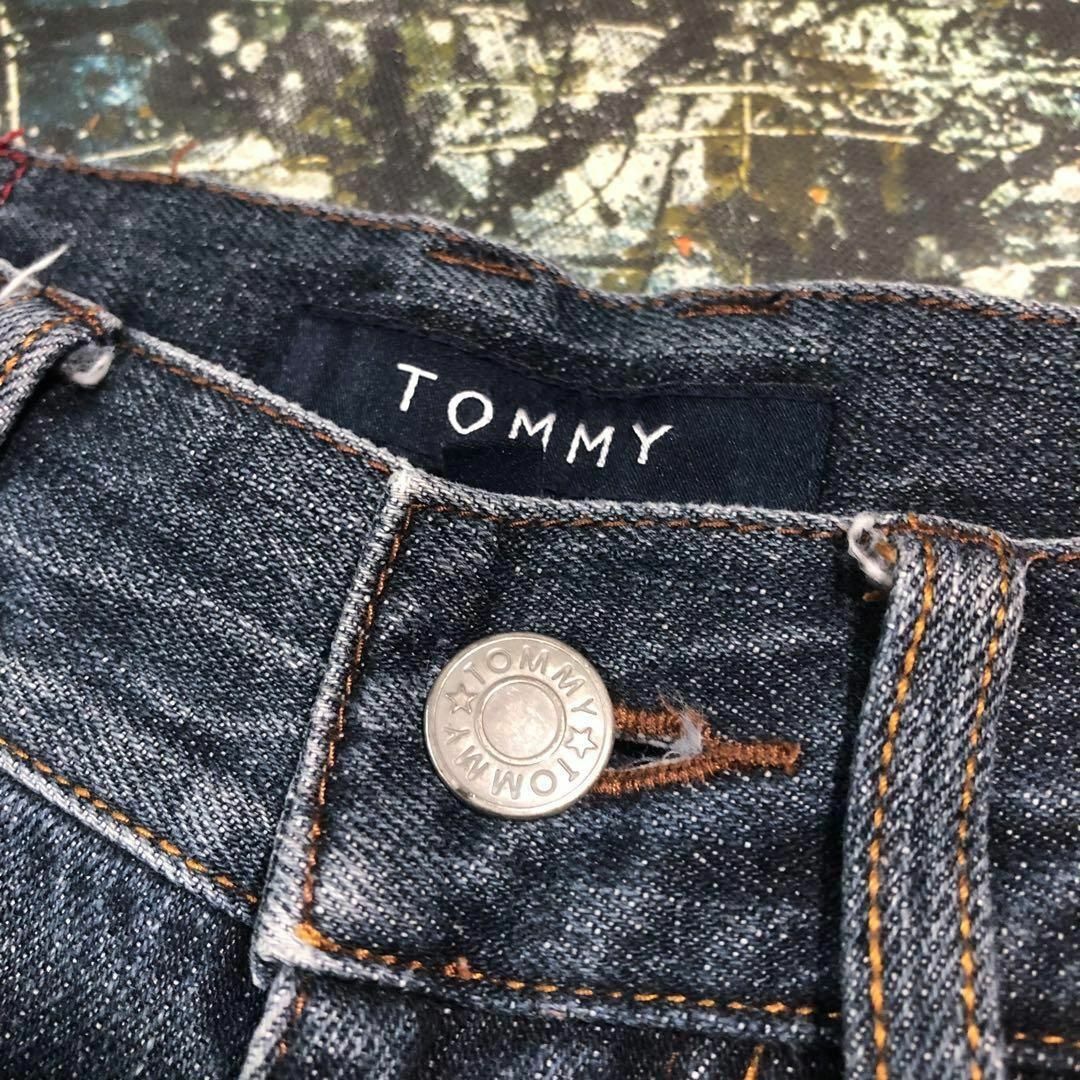 TOMMY(トミー)の【美品】トミー-TOMMY-スターデザインワイドパンツ サイズS メンズのパンツ(デニム/ジーンズ)の商品写真