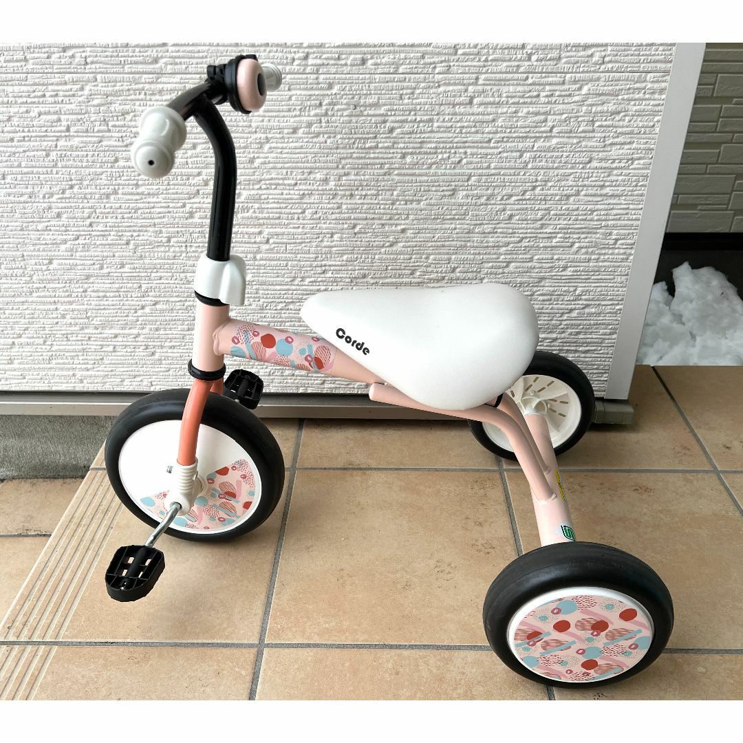 M&M(エムアンドエム)のコーデ トライク ピンク 三輪車 Corde Trike S エムアンドエム キッズ/ベビー/マタニティの外出/移動用品(三輪車)の商品写真