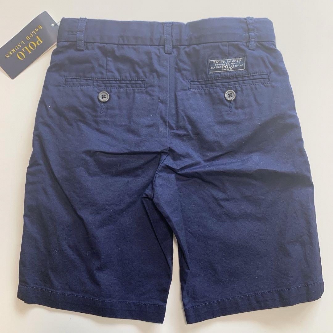 Ralph Lauren(ラルフローレン)の【新品】ラルフローレン ネイビー ベーシック チノ ショートパンツ 5 キッズ/ベビー/マタニティのキッズ服男の子用(90cm~)(パンツ/スパッツ)の商品写真