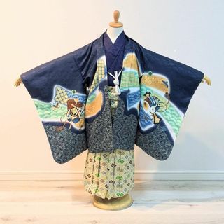 ☆ 羽織 アンティーク 城 御所車 刺繍 紫 ☆ n575の通販 by 花緒着物