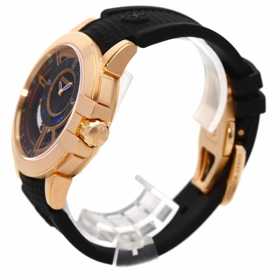 HARRY WINSTON(ハリーウィンストン)のHARRY WINSTON OCEATZ44RR011 HW オーシャン ディュアルタイム オートマティック 腕時計 K18RG ラバー K18ローズゴールド メンズ メンズの時計(腕時計(アナログ))の商品写真