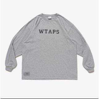 ダブルタップス(W)taps)のWTAPS COLLEGE / LS / COTTON グレーXL (Tシャツ/カットソー(七分/長袖))