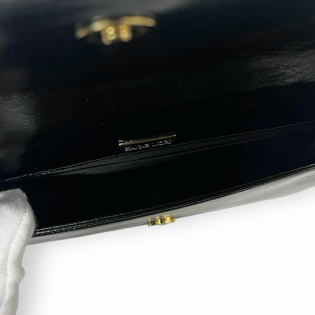 HANAE MORI(ハナエモリ)のハナエモリ　ショルダーバッグ　ハーフムーン　レザー　ブラック　リボン　160 レディースのバッグ(ショルダーバッグ)の商品写真