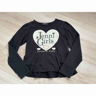 ジェニィ(JENNI)のJenni トップス　ブラック　ロンT ラブトキシック　レピピ(Tシャツ/カットソー)