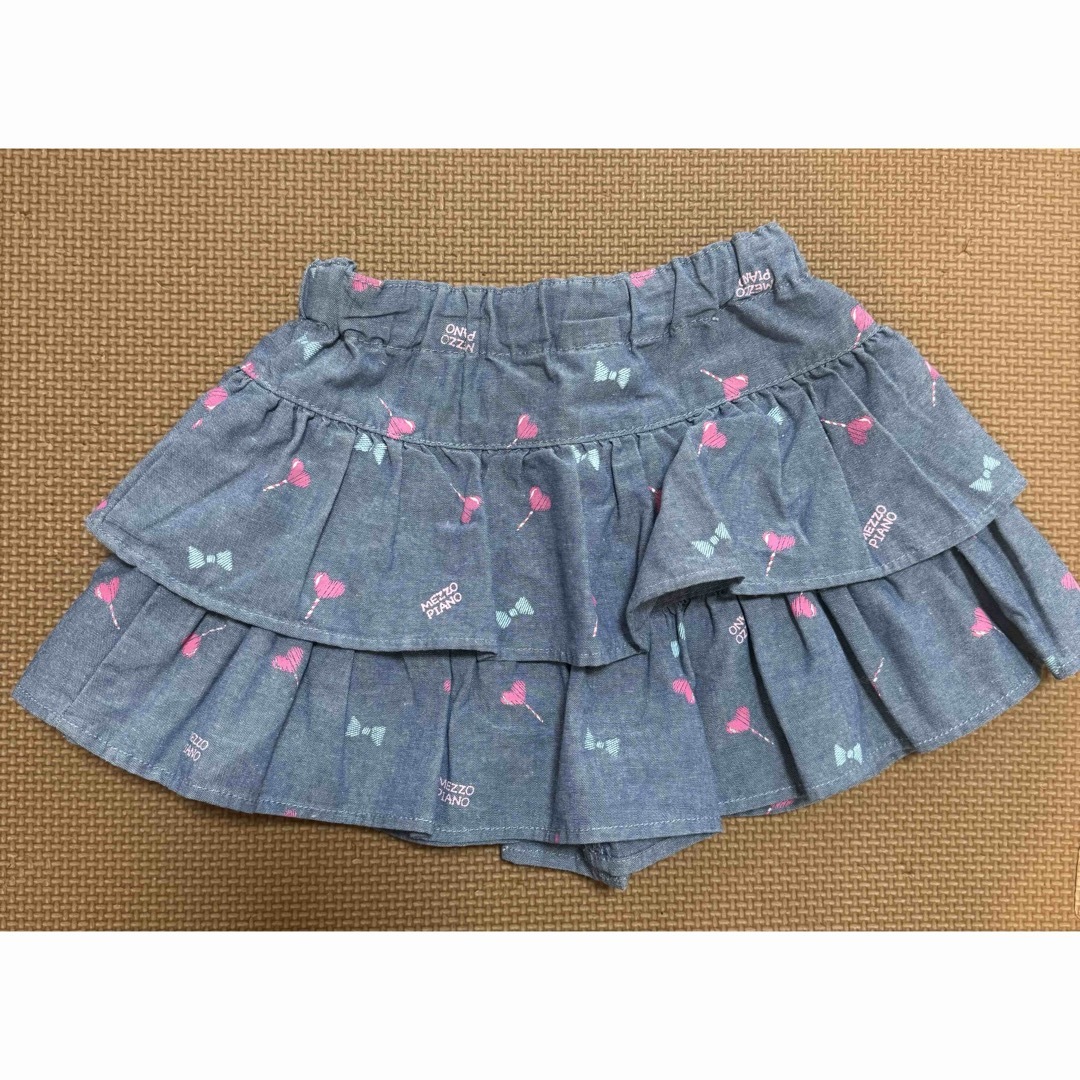 mezzo piano(メゾピアノ)のメゾピアノ キュロットスカート１００cm キッズ/ベビー/マタニティのキッズ服女の子用(90cm~)(スカート)の商品写真