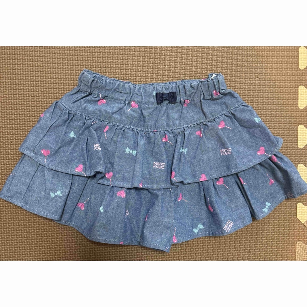 mezzo piano(メゾピアノ)のメゾピアノ キュロットスカート１００cm キッズ/ベビー/マタニティのキッズ服女の子用(90cm~)(スカート)の商品写真