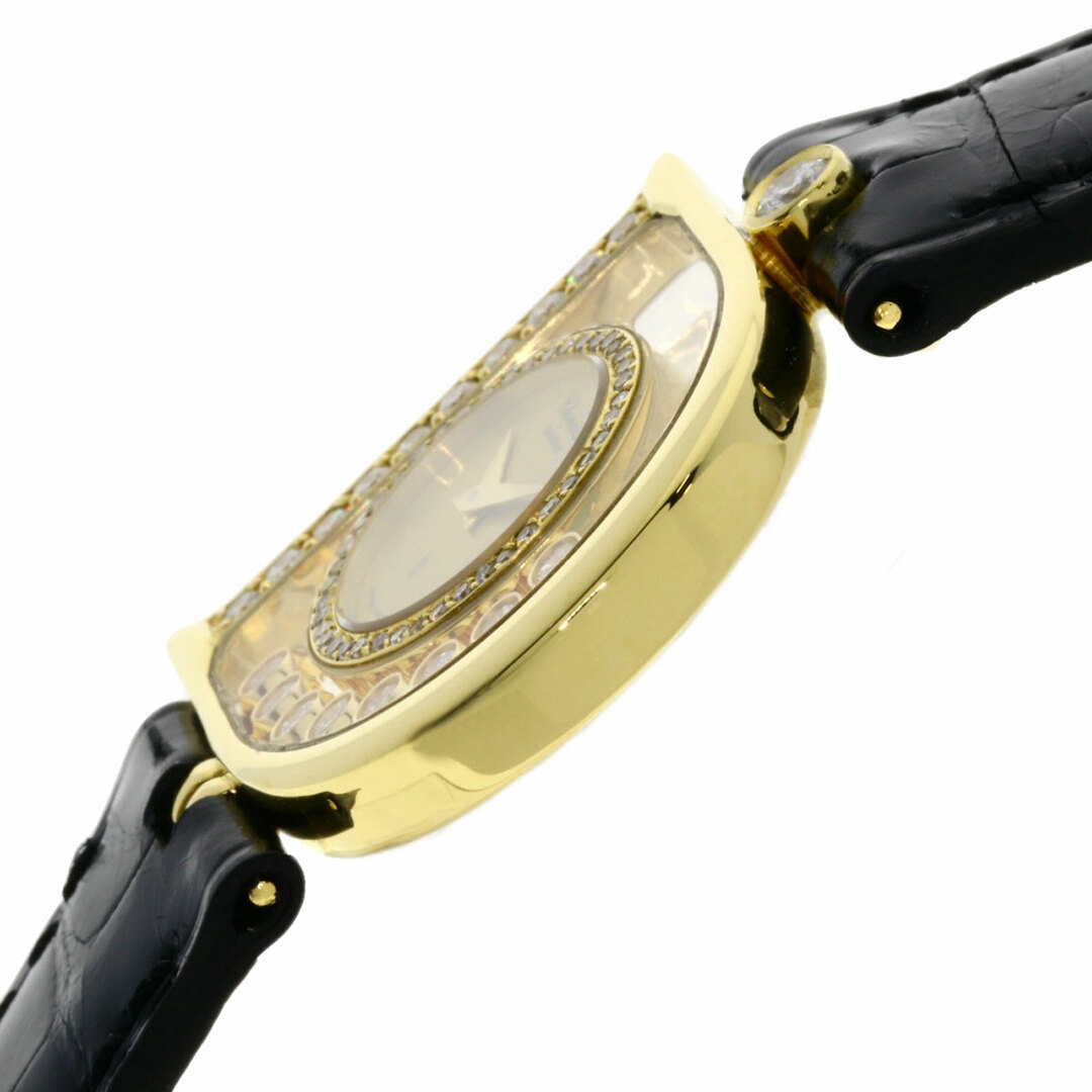 Chopard(ショパール)のChopard H2698 ハッピーダイヤモンド メーカーコンプリート 腕時計 K18YG 革 レディース レディースのファッション小物(腕時計)の商品写真