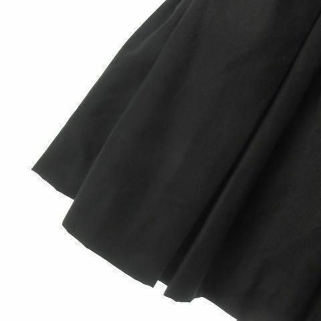 Rope' Picnic(ロペピクニック)のロペピクニック ミニスカート タック 金ボタン 36 黒 211216AO2A レディースのスカート(ミニスカート)の商品写真