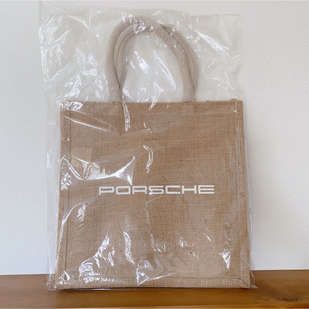 Porsche(ポルシェ)の新品未開封 ポルシェ Porsche 非売品 ジュートバッグ バッグ ノベルティ エンタメ/ホビーのコレクション(ノベルティグッズ)の商品写真