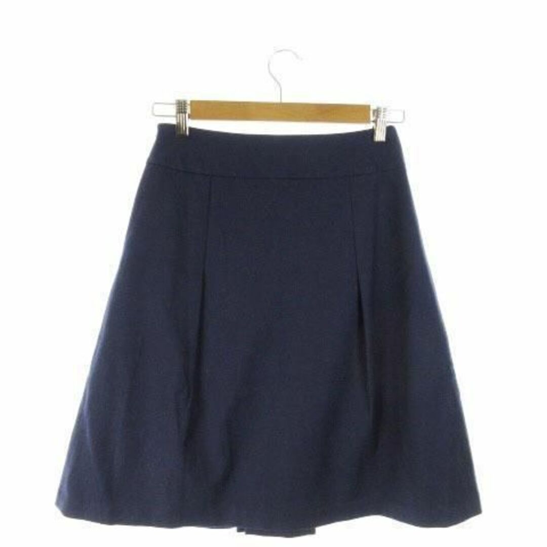UNITED ARROWS(ユナイテッドアローズ)のユナイテッドアローズ フレアスカート ウール 36 紺 211217AH1A レディースのスカート(ひざ丈スカート)の商品写真
