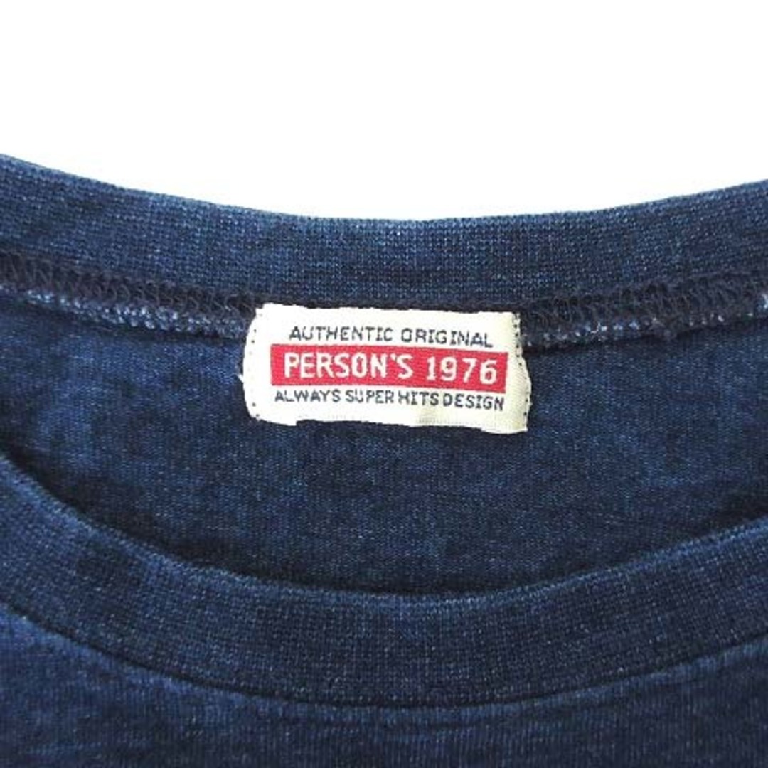 PERSON'S(パーソンズ)のパーソンズ PERSON'S インディゴ クルーネック Tシャツ 半袖 F レディースのトップス(Tシャツ(半袖/袖なし))の商品写真