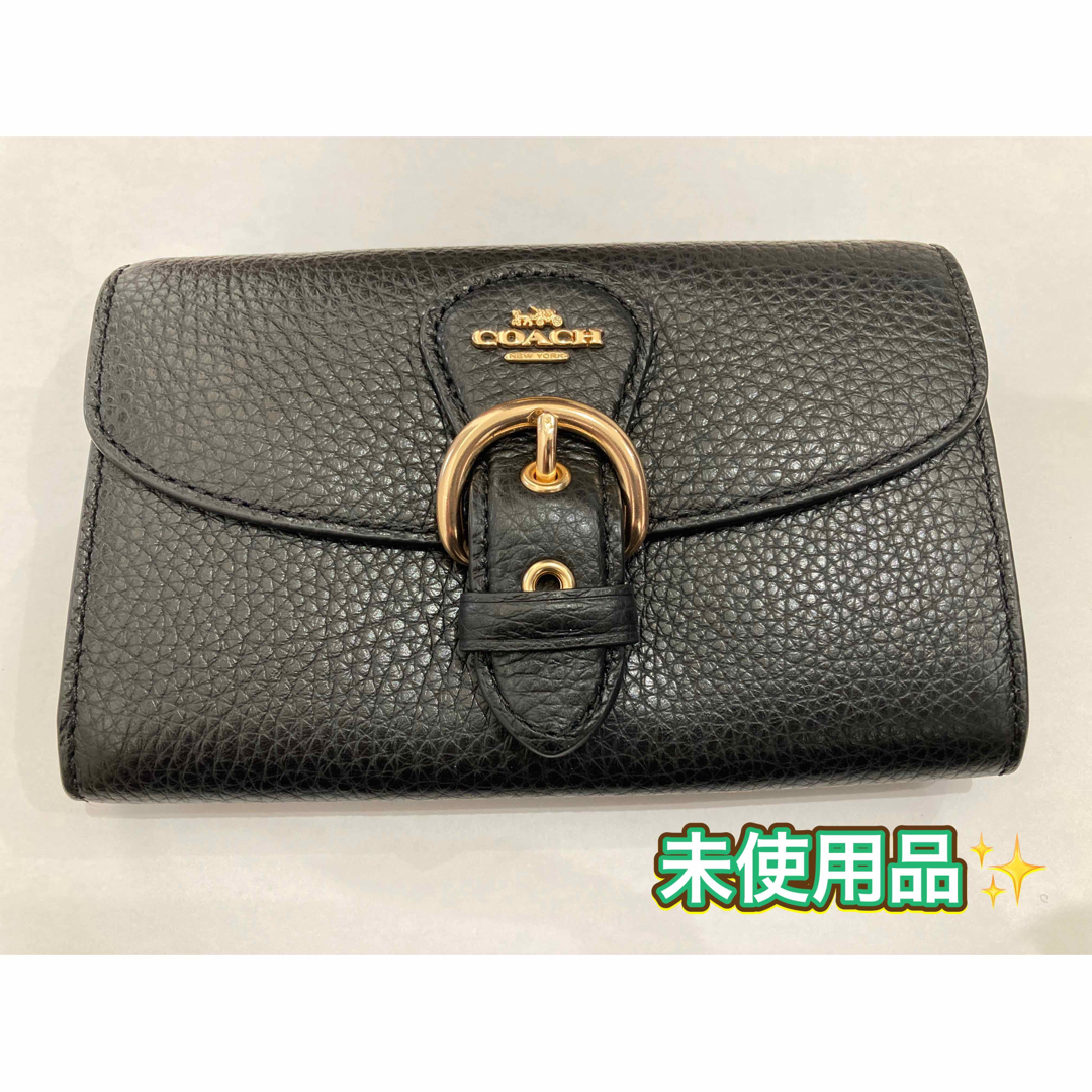 COACH(コーチ)のCOACH　C6896　二つ折り財布　ブラック メンズのファッション小物(折り財布)の商品写真