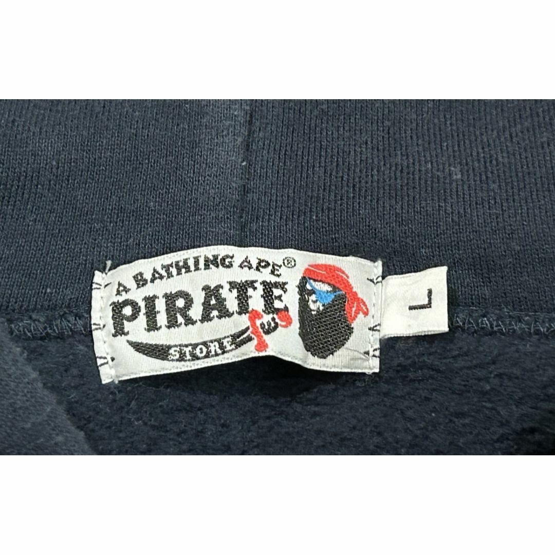 A BATHING APE(アベイシングエイプ)の＊アベイシングエイプ 海賊 プリント スウェット ダブルジップパーカー L メンズのトップス(パーカー)の商品写真