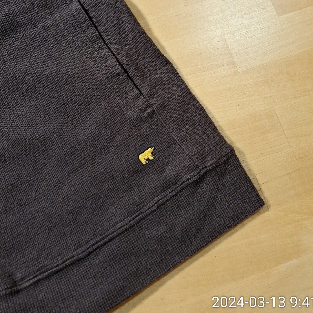 Golden Bear(ゴールデンベア)の【Golden Bear】メンズ ジップトップス   カーディガン  Mサイズ メンズのトップス(カーディガン)の商品写真