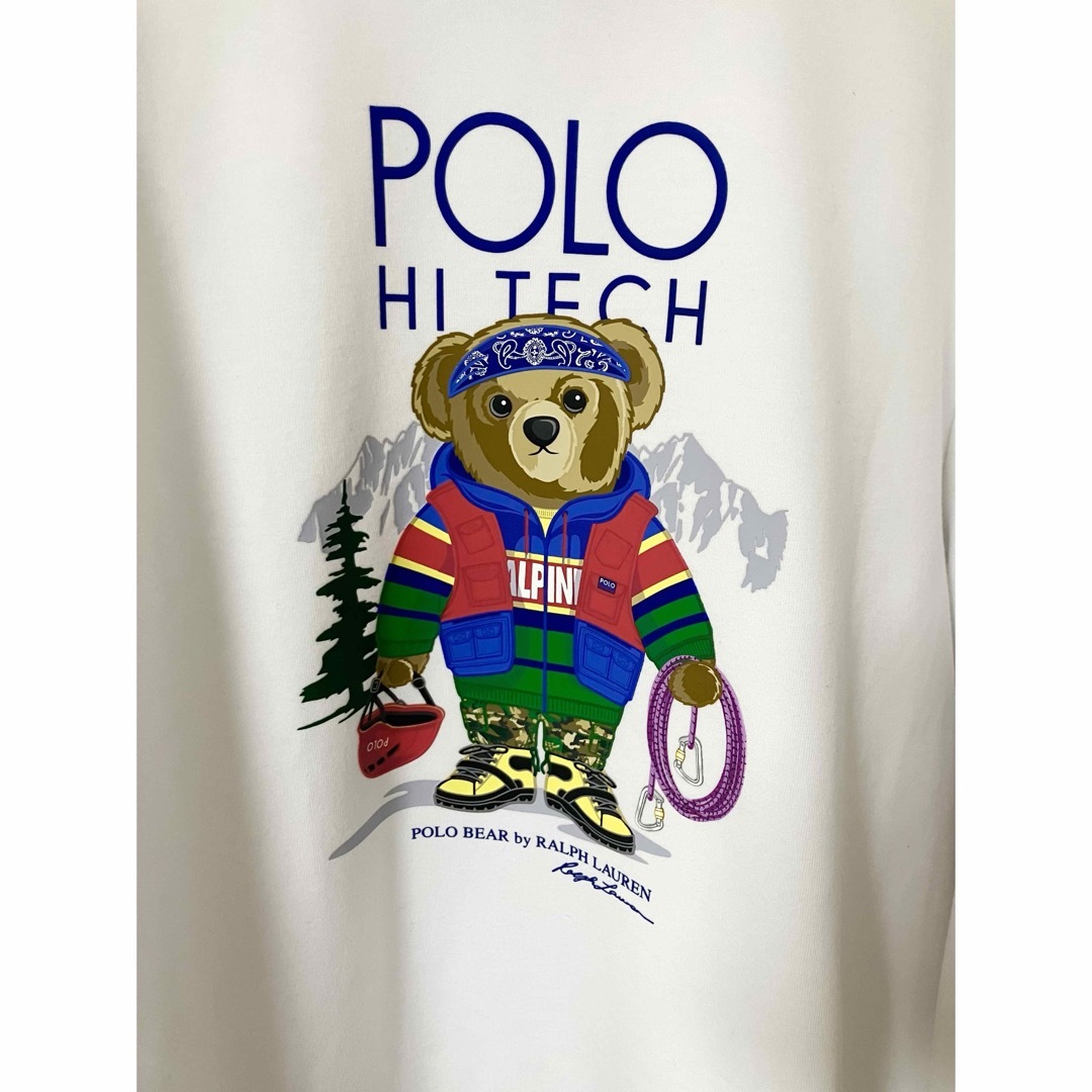 POLO RALPH LAUREN(ポロラルフローレン)のPOLO RALPH LAUREN スウェット HI TECH BEAR 白 L メンズのトップス(スウェット)の商品写真