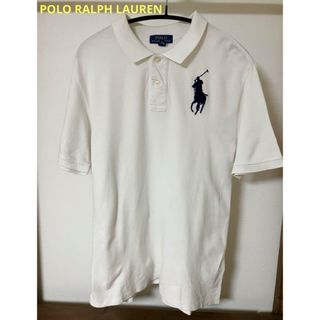 ポロラルフローレン(POLO RALPH LAUREN)のPOLO RALPH LAUREN ポロシャツ 白 BIGポニー L/G 刺繍(ポロシャツ)