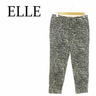 エル(ELLE)のエル ストレッチテーパードパンツ チェック 総柄 36 230828AO12A(その他)