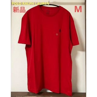 ポロラルフローレン(POLO RALPH LAUREN)の新品 POLO RALPH LAUREN ポニー刺繍 Tシャツ M 赤 胸ロゴ(Tシャツ/カットソー(半袖/袖なし))