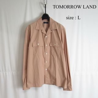 トゥモローランド(TOMORROWLAND)のTOMORROW LAND コットン オープンカラー 開襟 シャツ L トップス(シャツ)