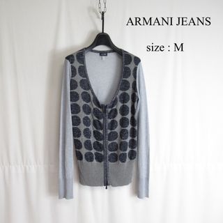 ARMANI JEANS ハイゲージ ジップアップ ニット ワンピース セーター