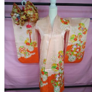 子ども用、振袖、七五三、花柄(和服/着物)