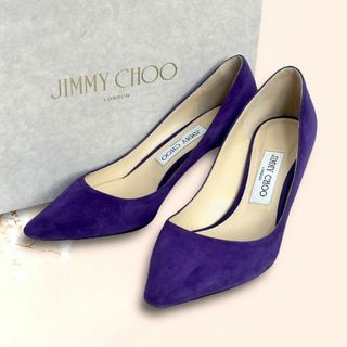 ジミーチュウ(JIMMY CHOO)の☆人気モデル☆ジミーチュウ ROMY60 ハイヒール スエード アメジスト(ハイヒール/パンプス)