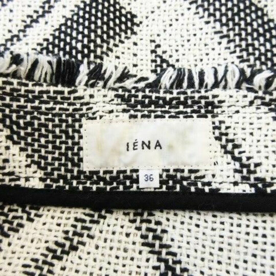 IENA(イエナ)のイエナ 幾何学模様コットンフリンジタイトスカート 36 モノ 230929CK7 レディースのスカート(その他)の商品写真