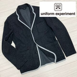 ユニフォームエクスペリメント(uniform experiment)の良品■uniform experiment■パイピングジャケット ニットジャージ(テーラードジャケット)