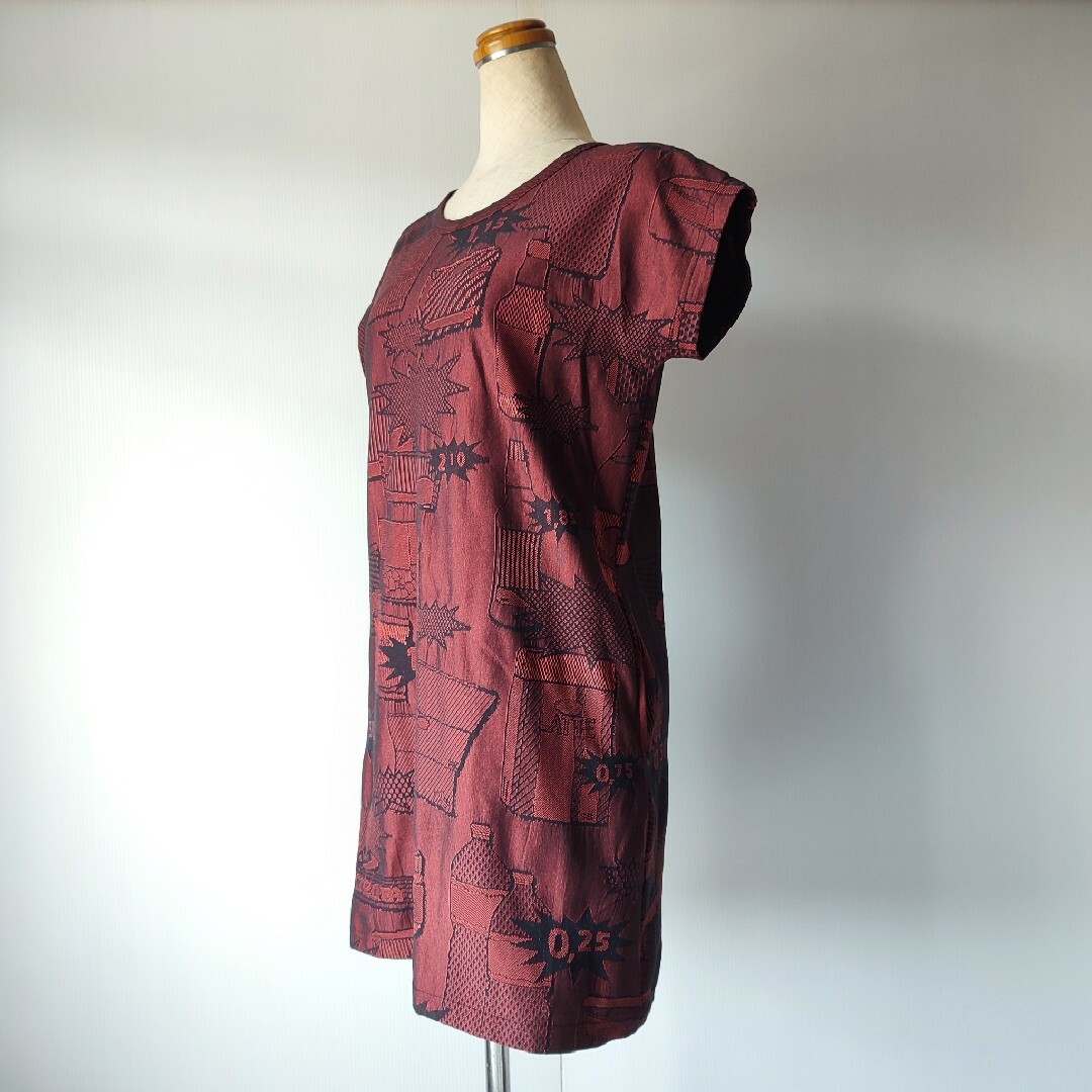 ISSEY MIYAKE(イッセイミヤケ)の美品　PLEATS PLEASE ISSEY MIYAKE　Tシャツワンピース レディースのワンピース(ひざ丈ワンピース)の商品写真