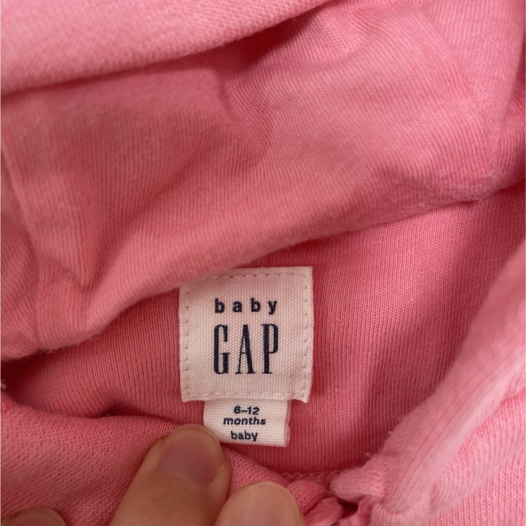 babyGAP(ベビーギャップ)の【値下げ】baby GAPセットアップ 女の子服 ピンク ベビー服 キッズ/ベビー/マタニティのベビー服(~85cm)(カーディガン/ボレロ)の商品写真