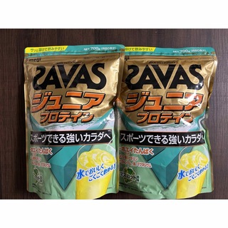 ザバス(SAVAS)のSAVAS ジュニアプロテイン マスカット風味  840g 60食分 2袋セット(プロテイン)