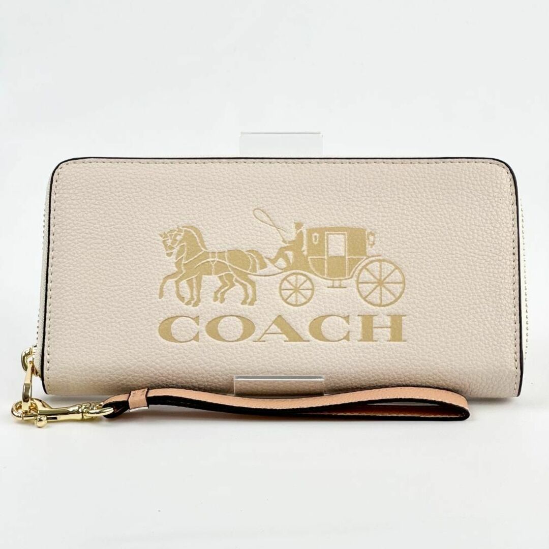 COACH(コーチ)の【アウトレット】COACH 長財布 バニラクリーム ラウンドジップ レディースのファッション小物(財布)の商品写真