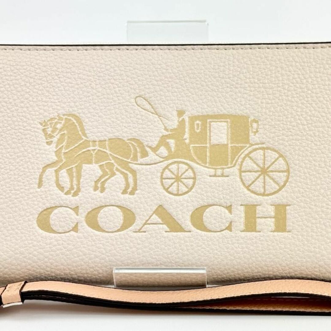 COACH(コーチ)の【アウトレット】COACH 長財布 バニラクリーム ラウンドジップ レディースのファッション小物(財布)の商品写真