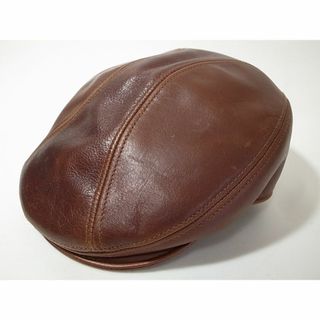 ニューヨークハット(NEW YORK HAT)のUSA製Vintage Leather 1900ビンテージ加工 新品S/M 革製(ハンチング/ベレー帽)