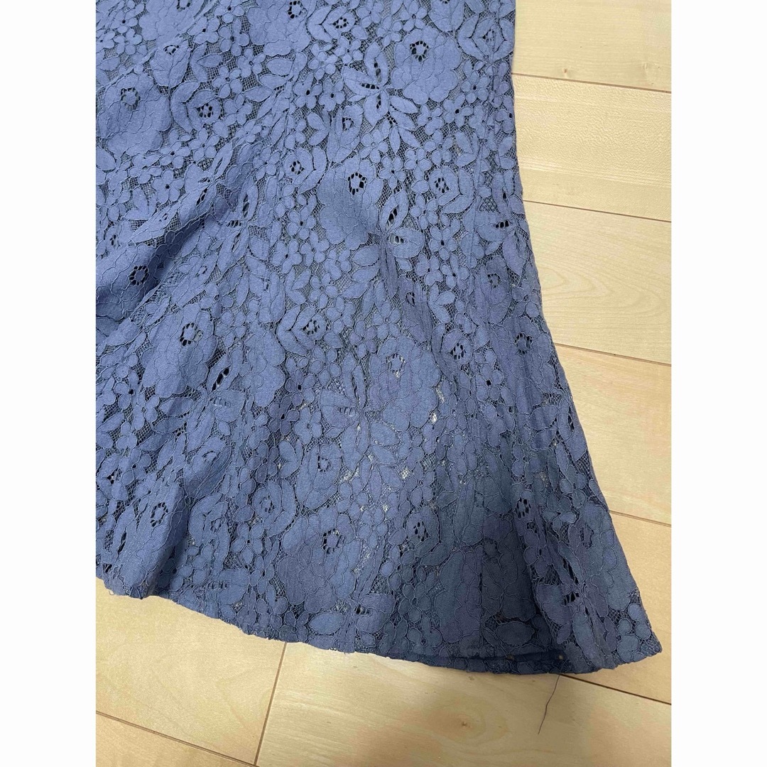 FREE'S MART(フリーズマート)のフリーズマート 三角マチレースマーメイドスカート ブルー レディースのスカート(ロングスカート)の商品写真