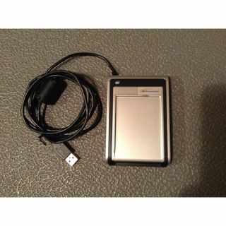 エヌティティコミュニケーションズ(NTT Communications)の【ほぼ新品】 ICカードリーダ　接触／非接触共用型　e-Tax対応　NTTコミ.(PC周辺機器)