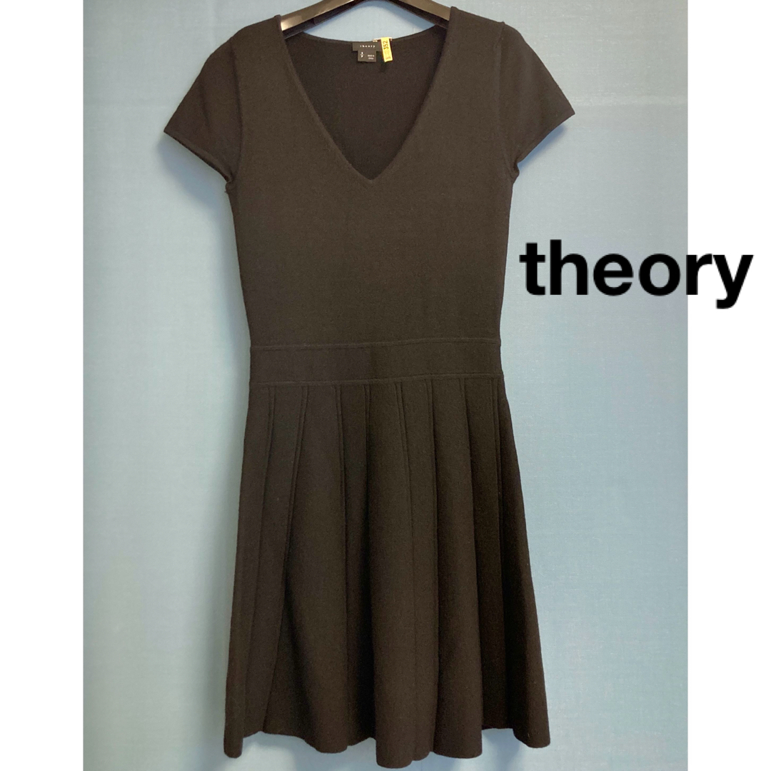 theory(セオリー)のtheory ニットワンピース　Sサイズ レディースのワンピース(ひざ丈ワンピース)の商品写真