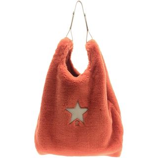 コンバース(CONVERSE)のCONVERSE コンバース ECO-FUR SHOPPING TOTE BAG エコファーショッピングトートバッグ オレンジ(その他)