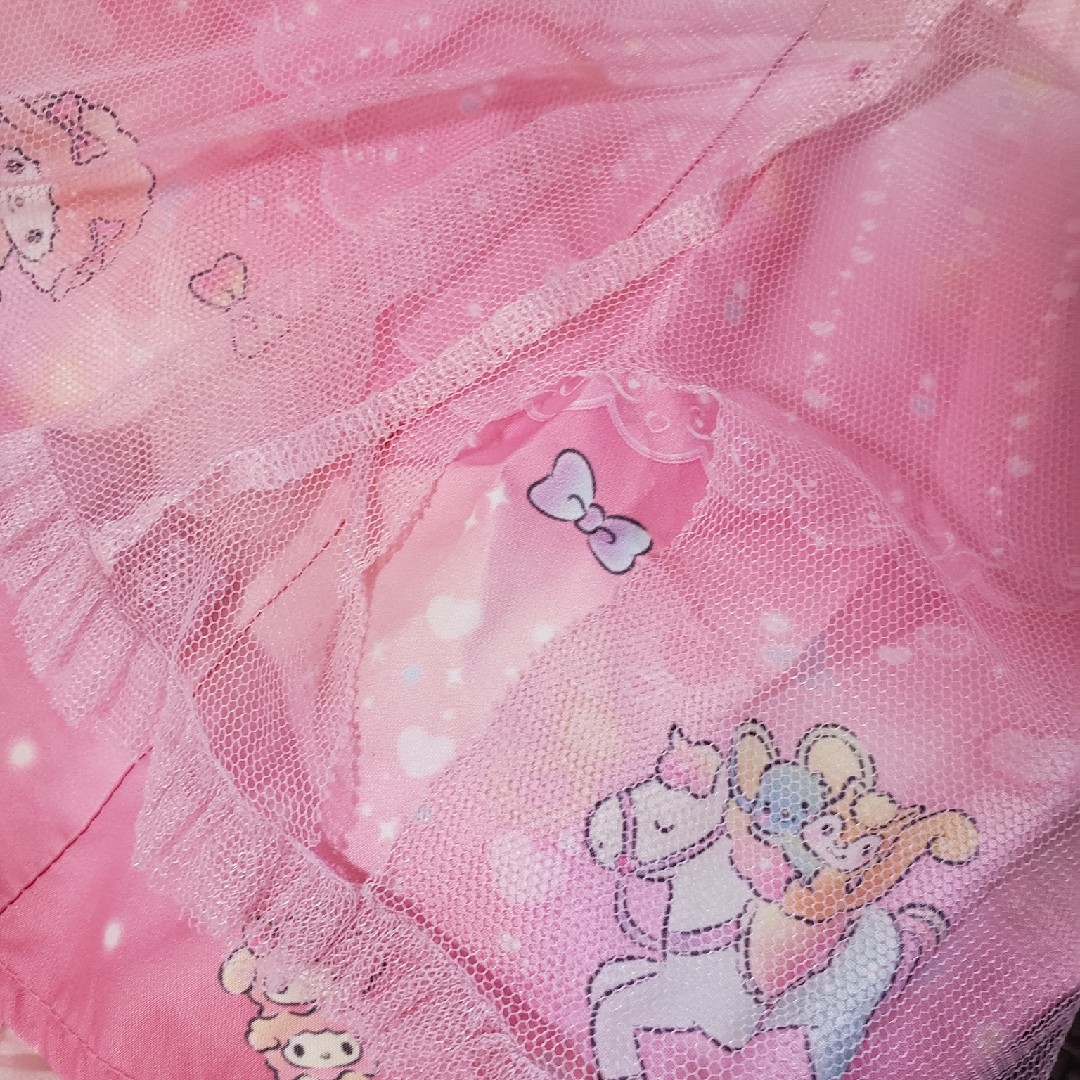 サンリオ(サンリオ)の■Sanrio　マイメロ　女の子　スカート　120cm　レース キッズ/ベビー/マタニティのキッズ服女の子用(90cm~)(スカート)の商品写真