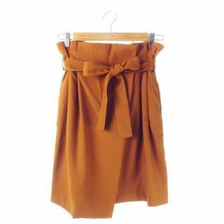 クチュールブローチ(Couture Brooch)のクチュールブローチ タイトスカート リボン 38 茶 210508AO4S(ひざ丈スカート)