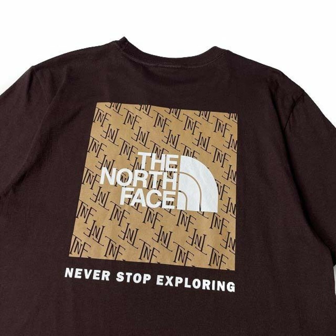 THE NORTH FACE(ザノースフェイス)のノースフェイス 半袖 Tシャツ US限定 ボックスロゴ(M)茶 180902 メンズのトップス(Tシャツ/カットソー(半袖/袖なし))の商品写真