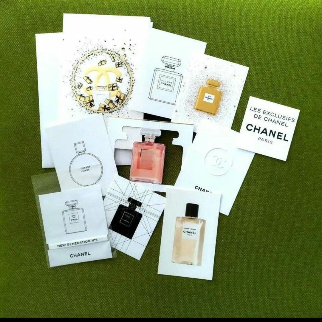 CHANEL(シャネル)のシャネル　ムエット　ino様専用です！メッセージカード　ノベルティ　セット エンタメ/ホビーのコレクション(ノベルティグッズ)の商品写真