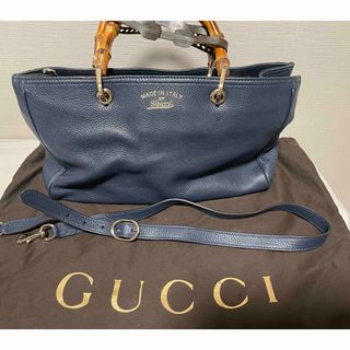 グッチ(Gucci)のGUCCI バンブー 2WAY トートバッグ レザー レディース(トートバッグ)